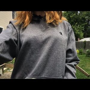 Gray Champion Hoodie/Sweatshirt